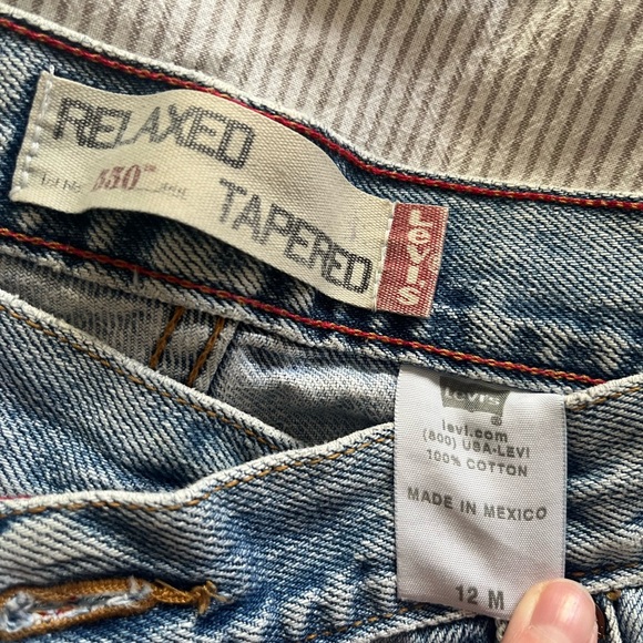 Levi Vintage 90s 550s Tapered and Relaxed 12 M - Picture 2 of 4